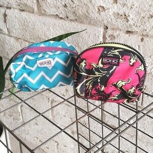 LONDON SOHO New York Small MAKE UP Cosmetic CASES Travel Sewing Compact Colorful